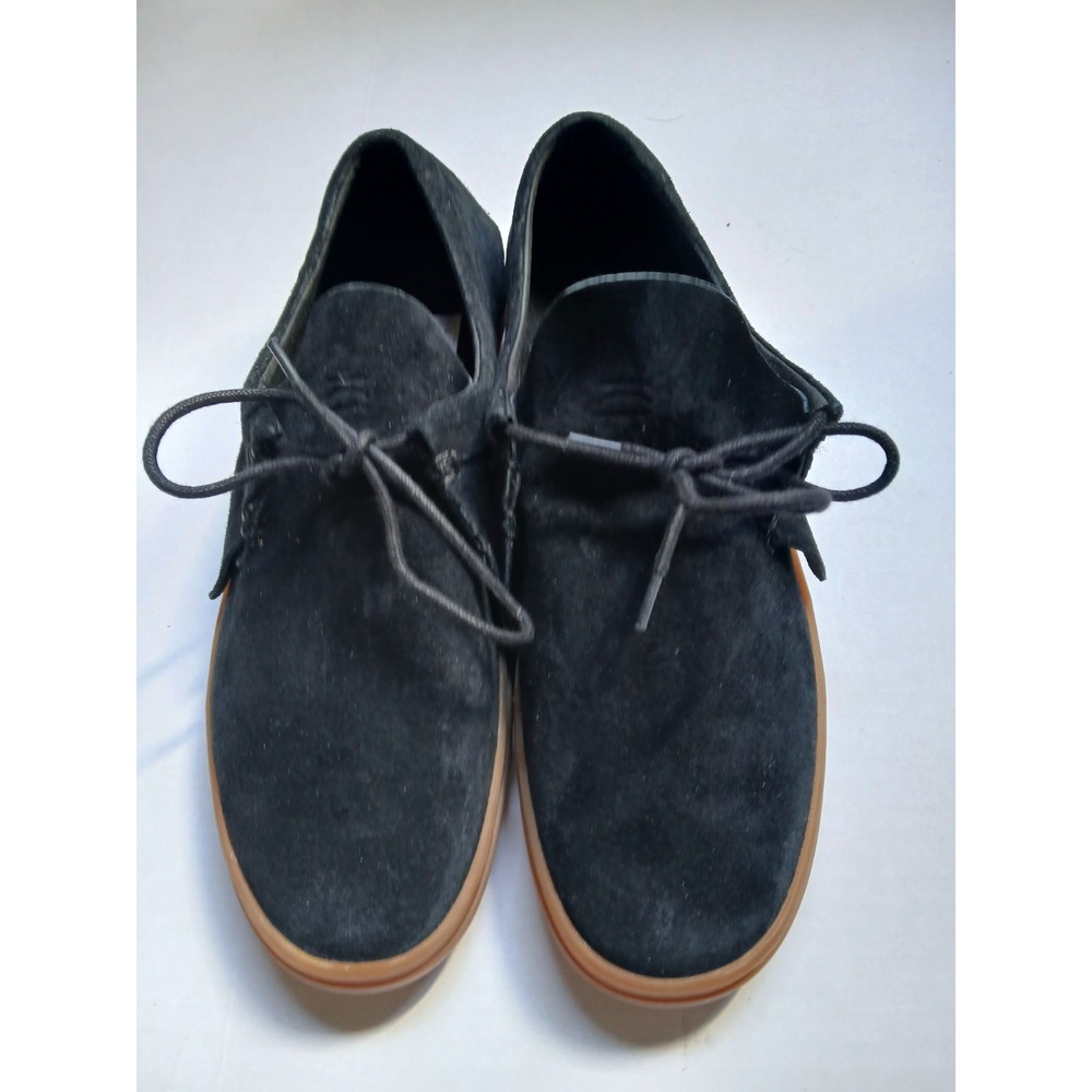 Sneaker Clear‎ Weather Santora Mens Black Suede Leather Gum Sole Skater  10 New